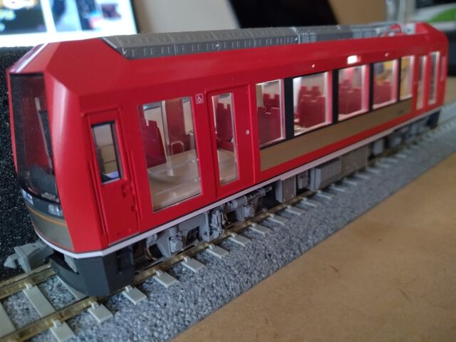 TOMIX HO 箱根登山鉄道 3000形 アレグラ号 自作室内灯取り付け