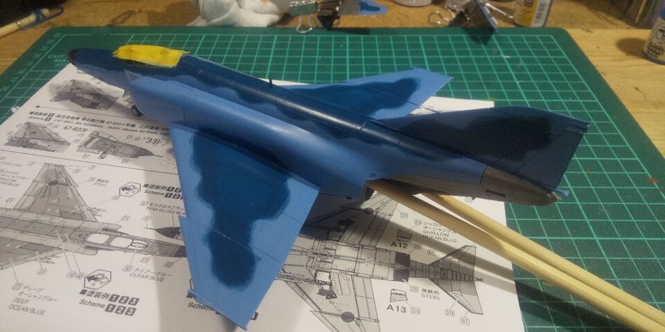 航空自衛隊 F-4EJ改 ハセガワ 1/72 洋上迷彩塗装 モデラー作製