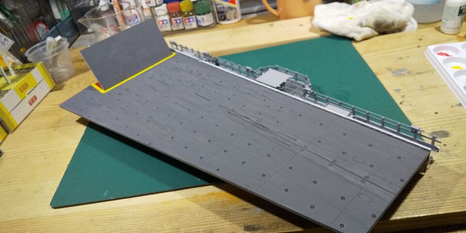 1/72 US NAVY CVN No.4 フライトデッキ&キャットウォーク 1/72 US Navy Aircraft Carrier Catapult Deck & Catwalk Model