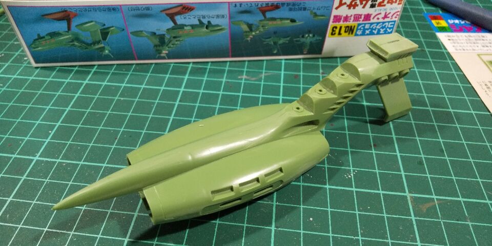 【激レア】バンダイ　バンザイ　量産型ムサイ　説明書2枚 バンダイ 旧キット 1/1200 ジオン軍巡洋艦 量産型ムサイ