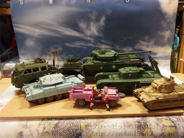 タミヤ 1/35 戦車運搬車ドラゴンワゴン 聖グロ風に
