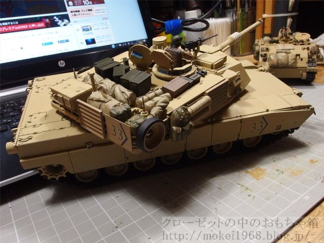 タミヤ 1/35 米国陸軍 M1A2 エイブラムス イラク戦仕様 完成まで