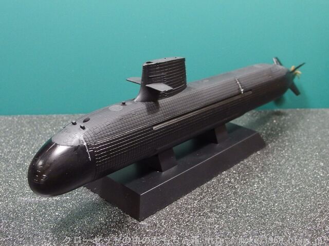 海上自衛隊 そうりゅう型潜水艦 うんりゅう モノクローム 1/144