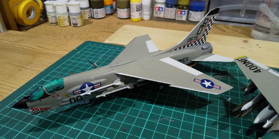 ハセガワ 1/72 F-8クルセイダー & A-7コルセア ウェザリング