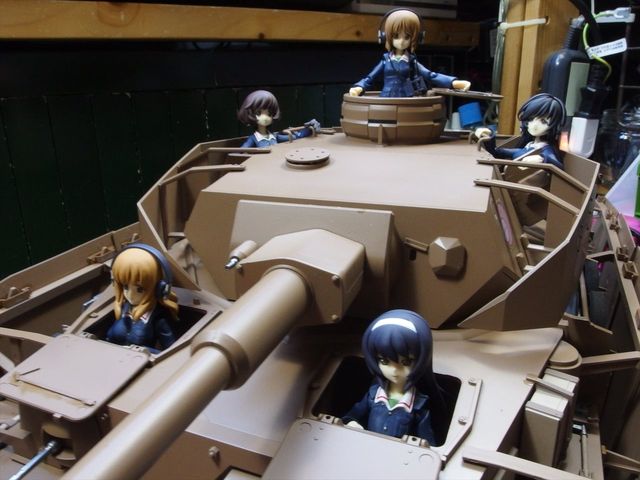 figma Vehicles IV号戦車Ｈ型&あんこうチームセット レビュー 1/12 figma Vehicles IV号戦車 車外装備品セット
