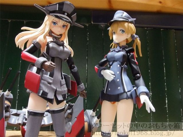 艦これ　プリン&ビスマルク　ガレージキット 出撃するわ！艦隊これ AGPビスマルク・ドライ & figmaプリンツ
