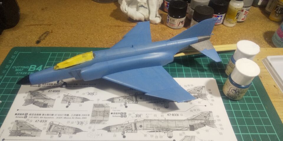ファインモールド 1/72 航空自衛隊 F-4EJ改 第8飛行隊 塗装2