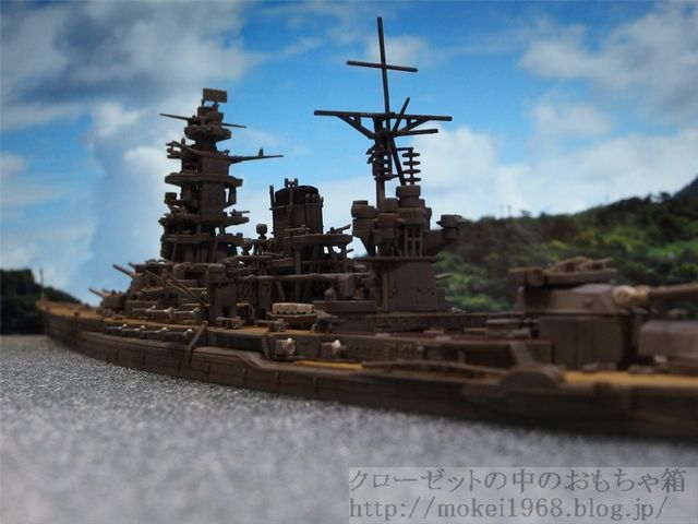 フジミ製・艦NEXT1/700 　戦艦「長門」　塗装済み完成品 フジミ 1/700 日本海軍戦艦「長門」完成品 FUJIMI NAGATO - 模型