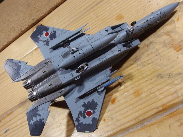 1/144 技mix　F-15J 迷彩塗装モデル トミーテック 技MIX 航空自衛隊 F-15J 第204飛行隊 10周年記念