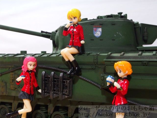 タミヤ 1/35 チャーチルMkⅦ ガルパン 聖グロリアーナ 完成品置き場