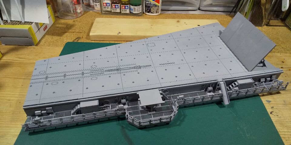 1/72 US NAVY CVN No.4 フライトデッキ&キャットウォーク 1/72 USNAVY Aircraft Carrier CVN No.4 Catapult Deck