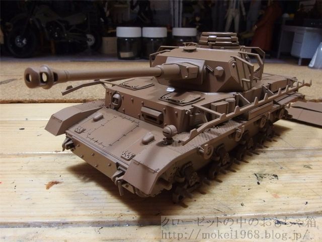 タミヤ　Ⅳ号戦車H型　モーターライズ　プラモデル　1/35 ガルパン　あんこう タミヤ 1/35 Ⅳ号戦車H型 ガルパン あんこう風 塗装その他