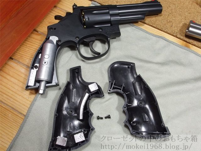 東京マルイ］M19 4インチ + 純正木グリ S＆W M19 4inch ガスリボルバー