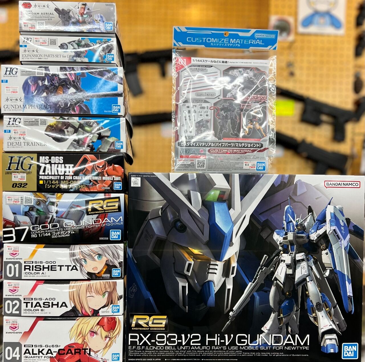 バンダイ製品（プレミアムバンダイ含）HG ／RG 5種　6個セット