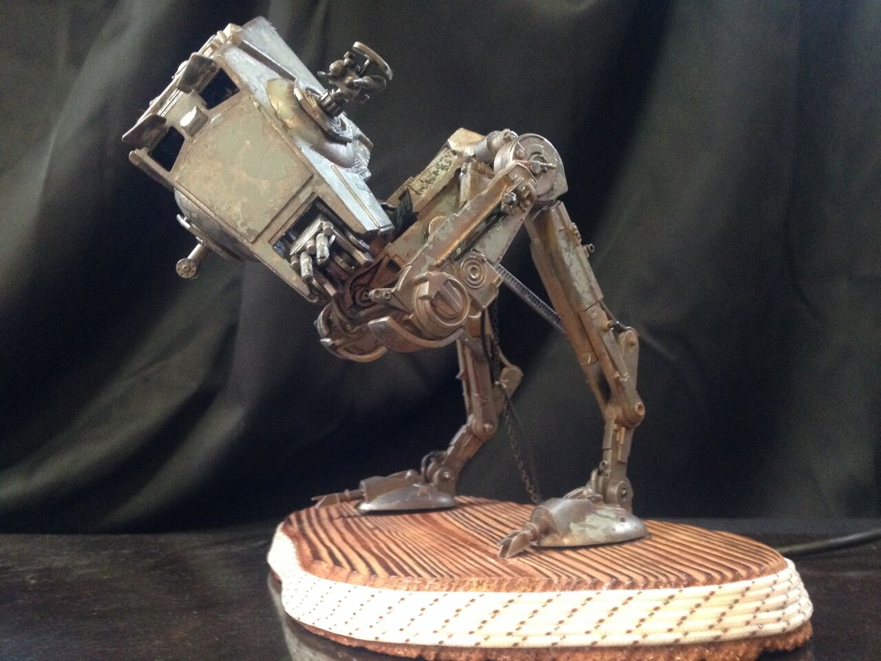 スターウォーズ　ゼンマイで動く AT- AT と AT-ST ［カスタム品］レア スターウォーズ ゼンマイで動く AT- AT と AT-ST ［カスタム品
