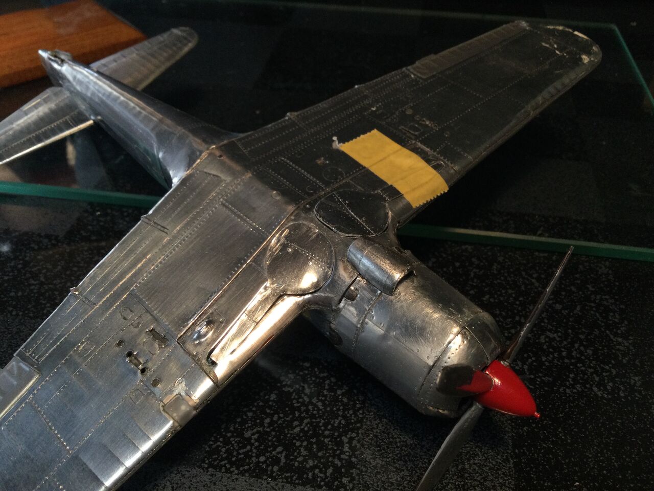 タミヤ1/48 疾風にアルミ板を貼る(10) : 模型好きの御本尊たち