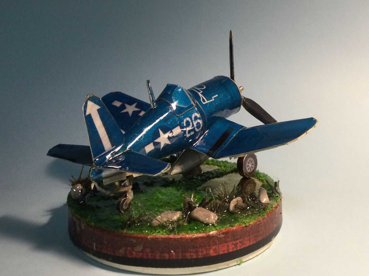 【一点もの！】 1/18 F4Uコルセア リペイント完成品 空缶工作「F4Uコルセア」 : 模型好きの御本尊たち