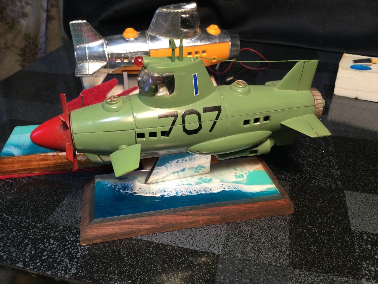 サブマリン707ジュニアの台座をつくる : 模型好きの御本尊たち