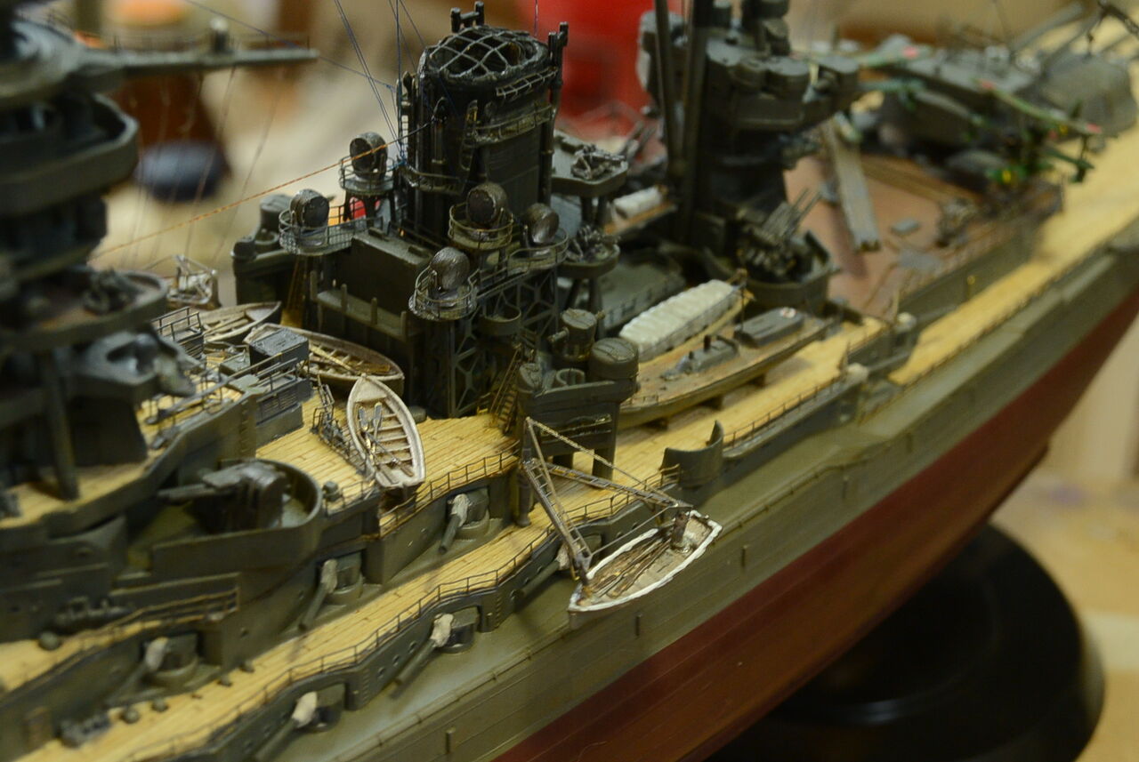 戦艦長門 1/500フジミ模型 最終回 : 模型好きの御本尊たち