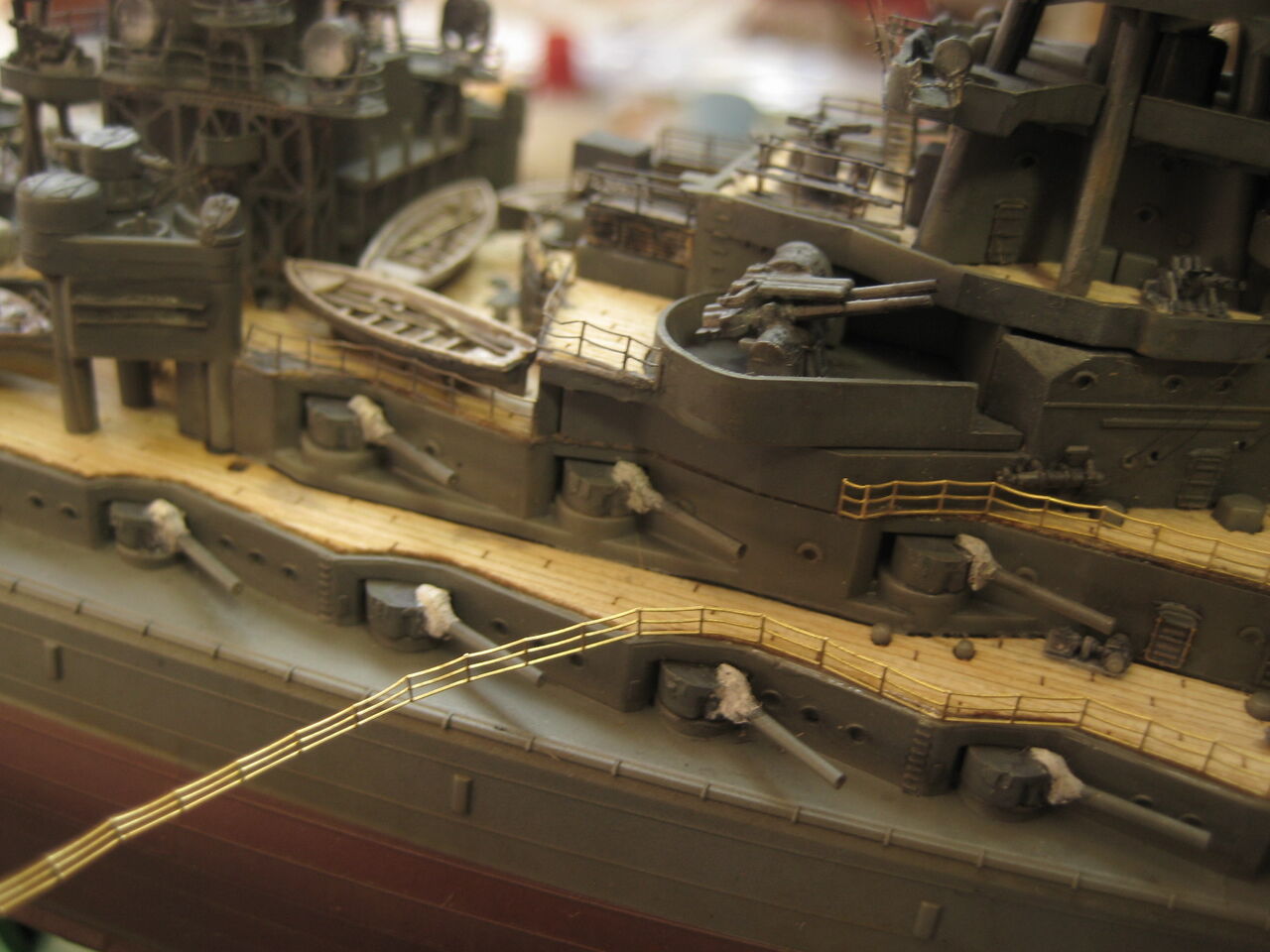 戦艦長門 1/500フジミ模型 7回 : 模型好きの御本尊たち