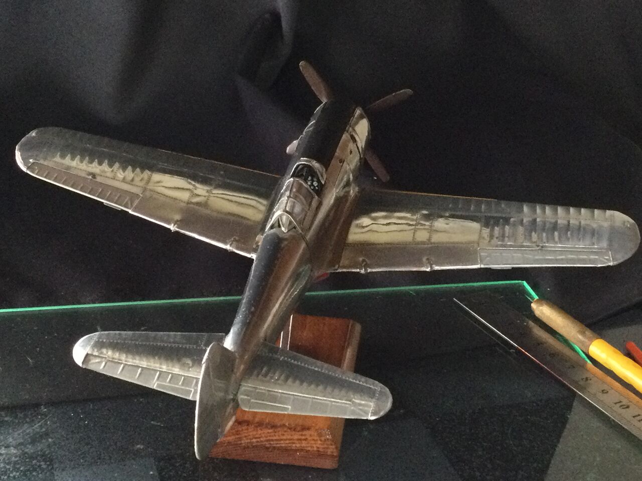 タミヤ1/48 疾風にアルミ板を貼る(5) : 模型好きの御本尊たち