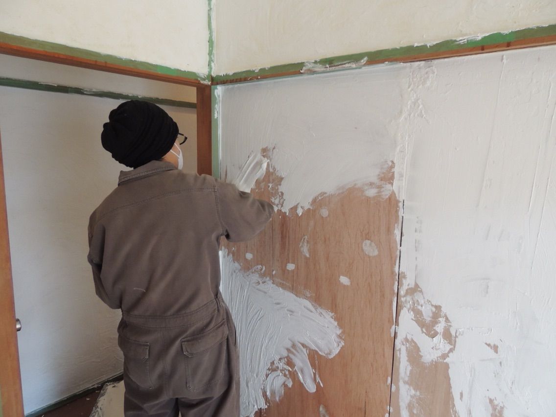 セルフリフォーム 家中の砂壁を漆喰に 後編 風月びより セルフリフォーム 家中の砂壁を漆喰に 後編 風月びより