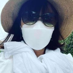 山口もえ、日焼け完全防備姿にネット苦笑「熱中症になりそう」