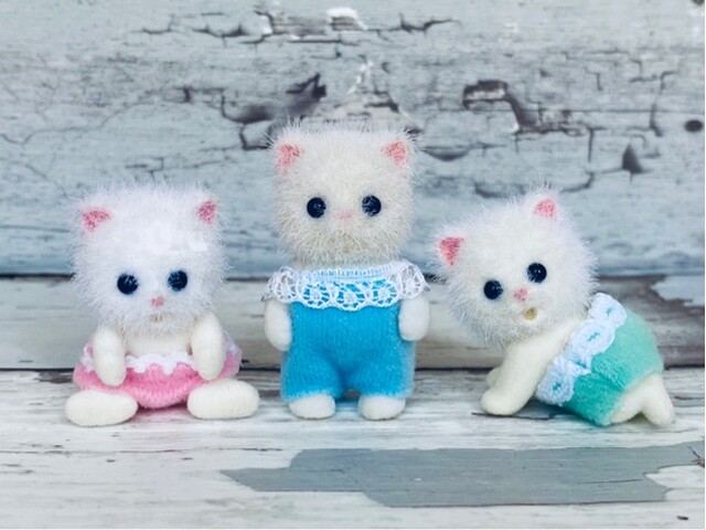 青い目のペルシャネコ、どんどんお迎えする : シルバニアの水たまり