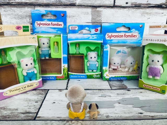 青い目のペルシャネコ、どんどんお迎えする : シルバニアの水たまり