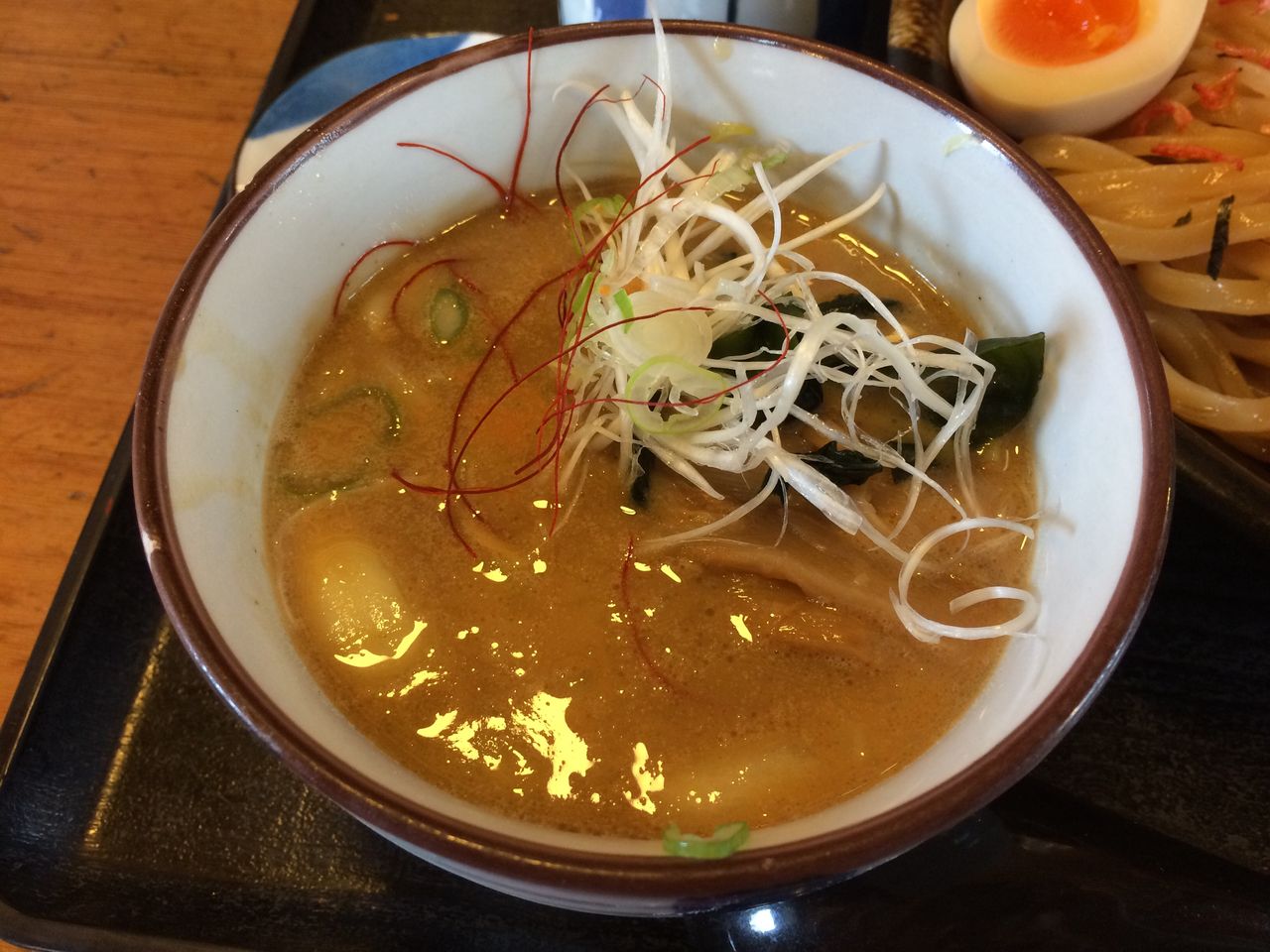 館山市湊 らーめんたつみのえび塩つけ麺 もくないブログ