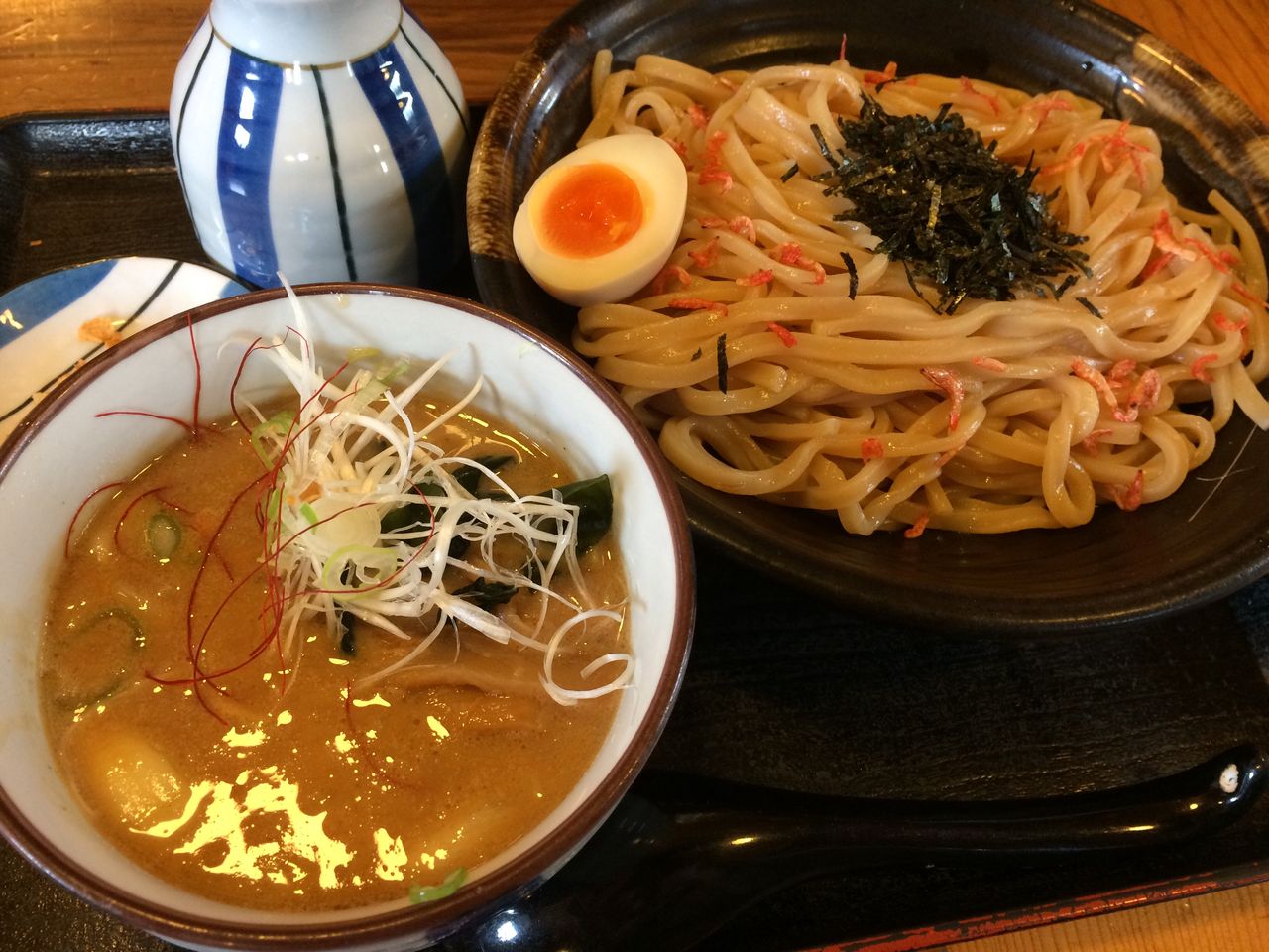 館山市湊 らーめんたつみのえび塩つけ麺 もくないブログ
