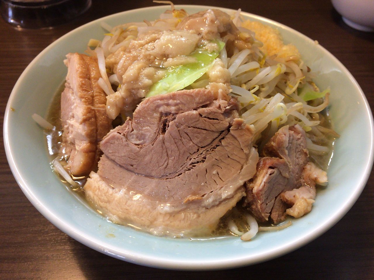 都賀 かじろうramen7の小ラーメン 生玉子 ねぎ 半ライス もくないブログ