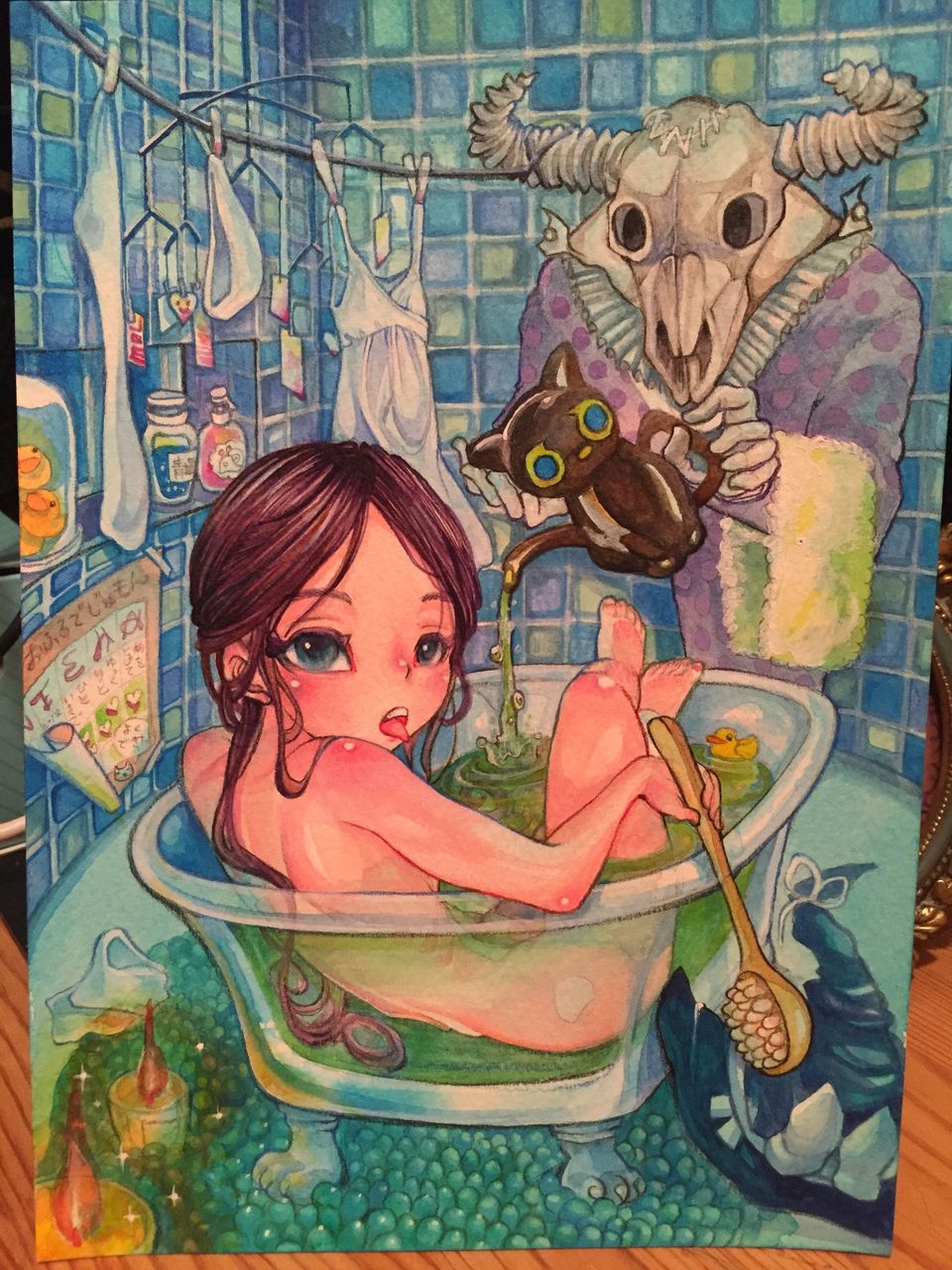お風呂の魔女 もるひめ屋 手描きイラスト置き場 お風呂の魔女 もるひめ屋 手描きイラスト置き場