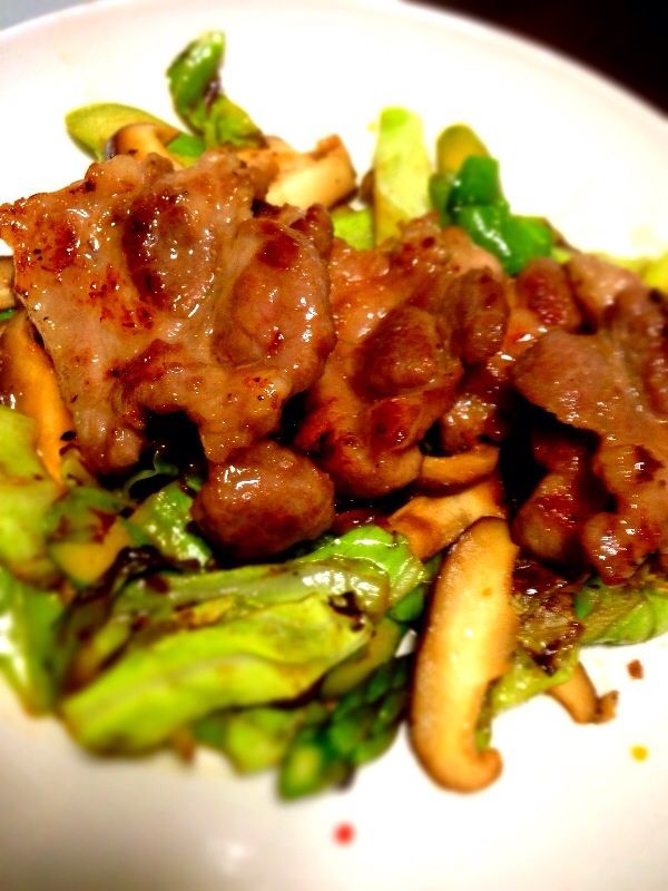 もこみち流 豚肉とキャベツの炒め物を作ってみた 今日も食べておる