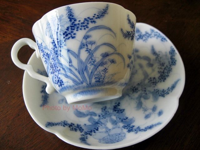 ☆【希少品酒器】明治期美濃焼名工加藤五輔清陶園五輔造盃(お