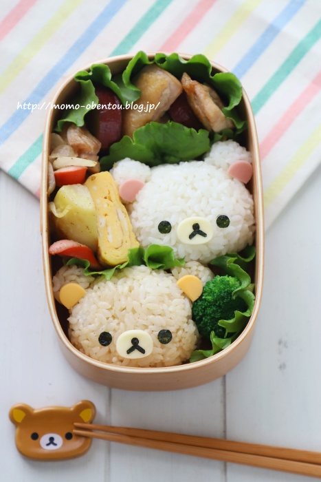 リラックマ＆コリラックマのお弁当＊キャラ弁 : momo's obentou