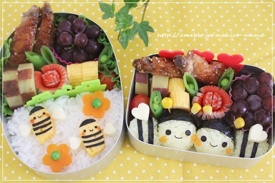 キャラ弁 卵焼きのハチさん弁当 Momo S Obentou キャラ弁 Powered By ライブドアブログ