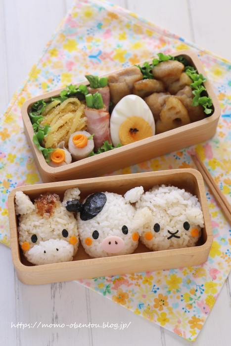 馬 牛 羊の牧場弁当 キャラ弁 高速動画あり Momo S Obentou キャラ弁 Powered By ライブドアブログ