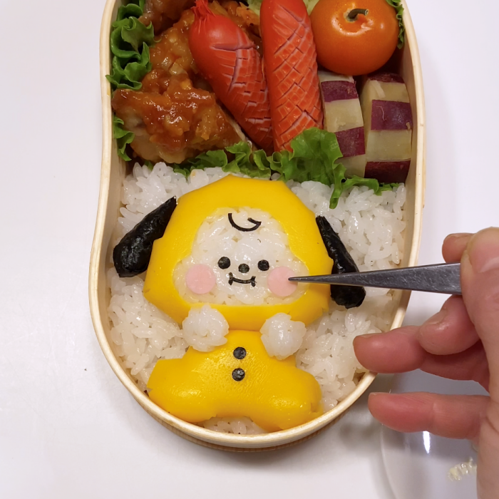 BT21 BABYシリーズのCHIMMYのお弁当＊キャラ弁[作り方高速動画あり