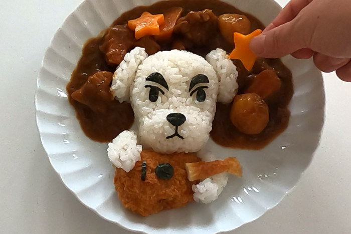 動画レシピ あつまれどうぶつの森 とたけけデコカレー Momo S Obentou キャラ弁 Powered By ライブドアブログ