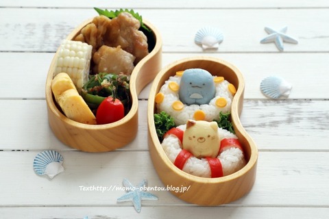 すみっコぐらしかまぼこを使って超簡単に夏テーマのお弁当 キャラ弁 Momo S Obentou キャラ弁 Powered By ライブドアブログ