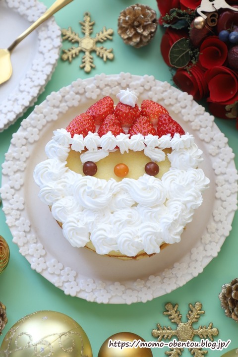 クリスマスケーキのサンタさん 20分で出来ちゃうサンタクロースケーキ＊クリスマスケーキ[PR含む
