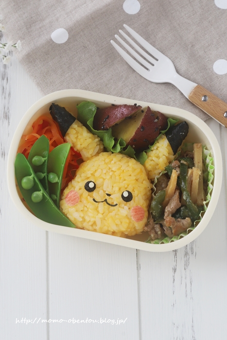 レシピ動画 ポケモン ピカチュウのキャラ弁 Momo S Obentou キャラ弁 Powered By ライブドアブログ