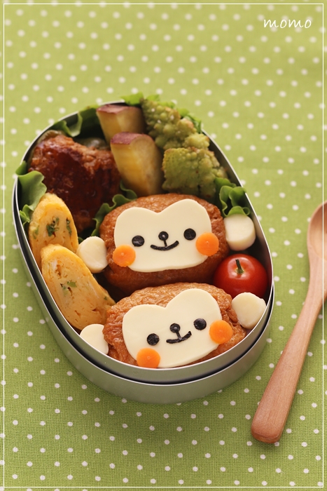 おサルさんお稲荷さんのお弁当 キャラ弁 Momo S Obentou キャラ弁 Powered By ライブドアブログ