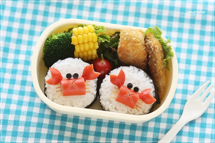 ウインナーのカニさん弁当 キャラ弁 Momo S Obentou キャラ弁 Powered By ライブドアブログ