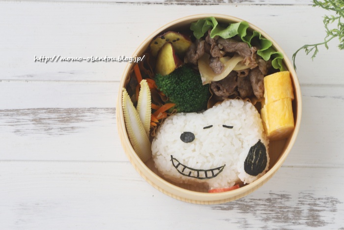 小６男子のお弁当 スヌーピーのわっぱ弁当 キャラ弁 Momo S Obentou キャラ弁 Powered By ライブドアブログ