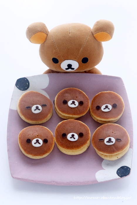 ミニどら焼きでリラックマ 簡単キャラスイーツ Momo S Obentou キャラ弁 Powered By ライブドアブログ