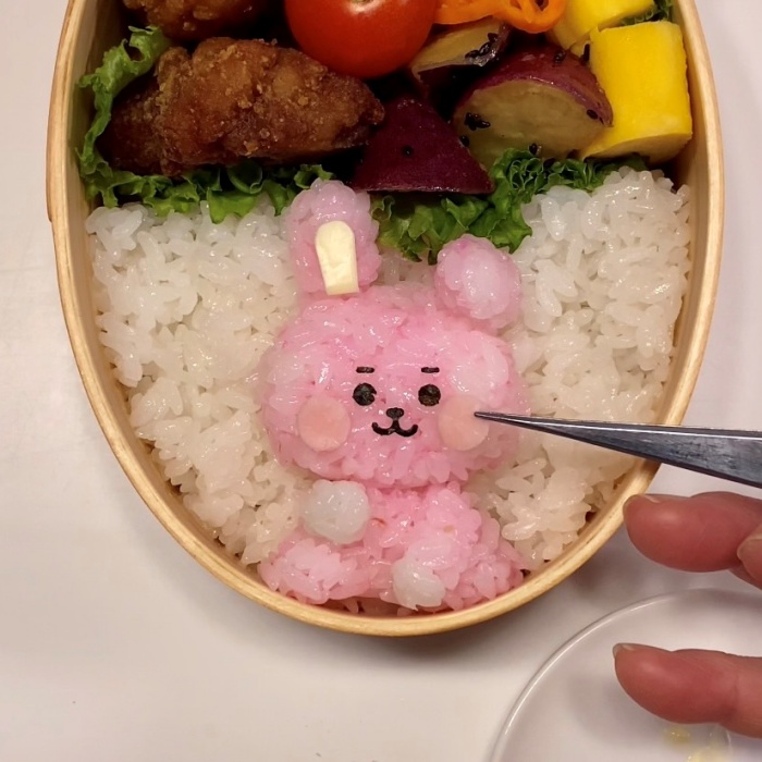 BT21 BABYシリーズのCOOKYのお弁当＊キャラ弁[高速動画あり] : momo's