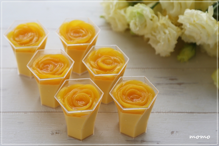 女子会にピッタリ バラデコのマンゴープリン スイーツレシピ Momo S Obentou キャラ弁 Powered By ライブドアブログ