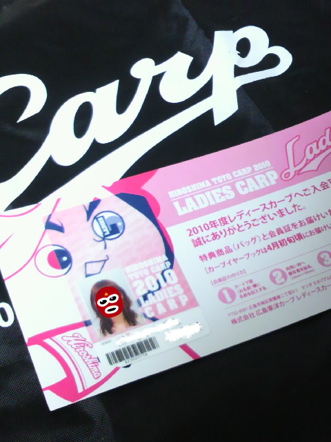 ２０１０レディースカープのグッズがきた わたしのいちにち